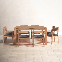 Northridge 9 piece dining online set with sunbrella cushions